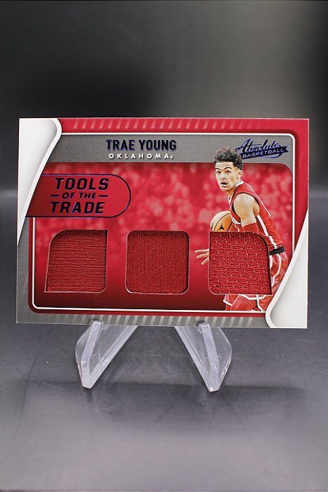 Trae Young - 2022 Panini Chronicles Absolute /99 Triple Patch Hawks