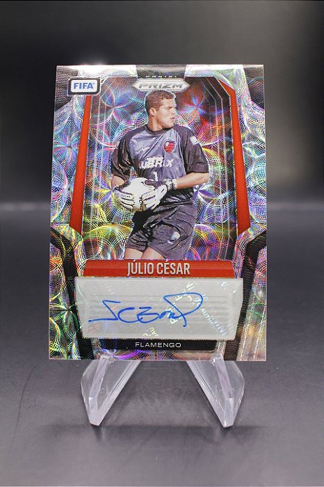 Julio Cesar - 2025-26 Panini Prizm FIFA Signatures Choice Auto Flamengo
