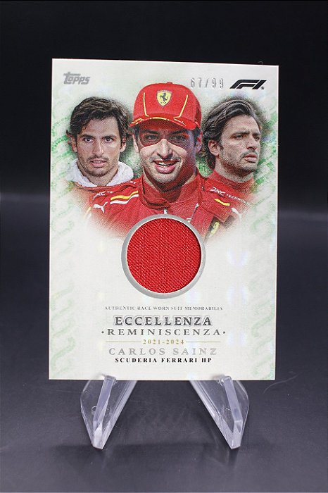 Carlos Sainz - 2024 Topps F1 Formula Eccellenza Reminiscenze Patch /99
