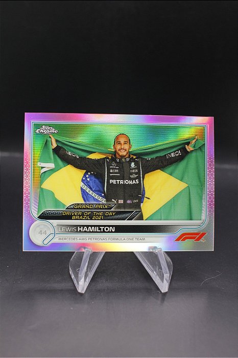 Lewis Hamilton - 2022 Topps Chrome Formula 1 /75 Pink Refractor Mercedes