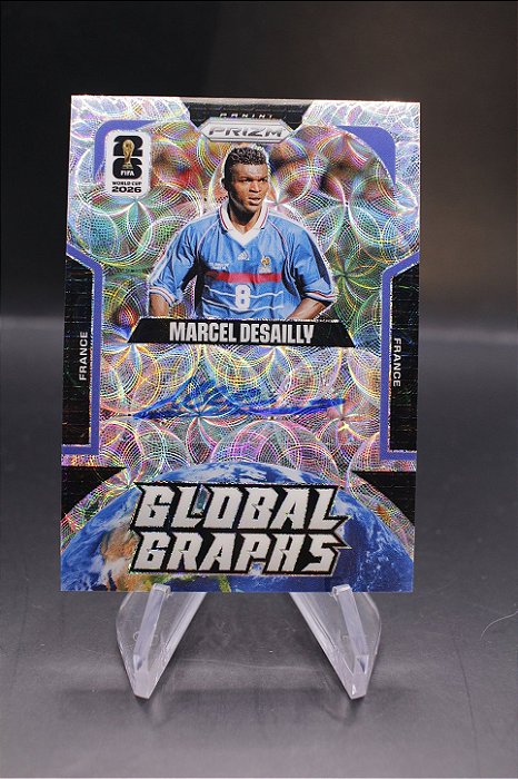 Marcel Desailly - 2026 Panini Prizm World Cup Global Graphs Choice Auto France