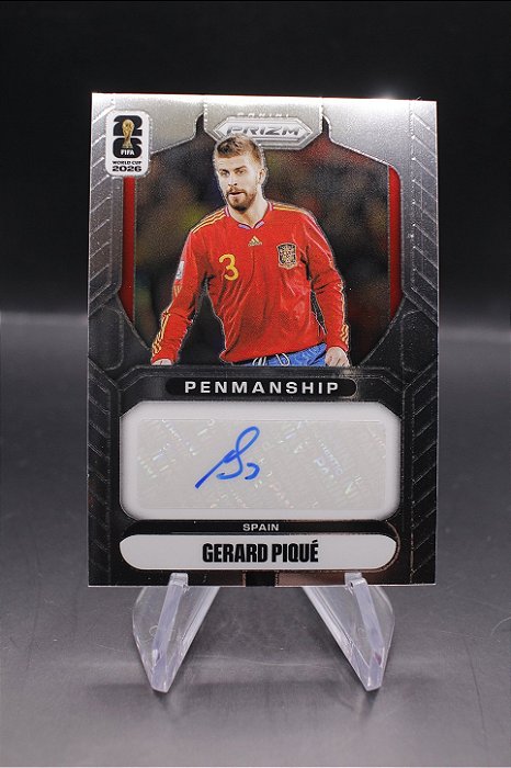 Gerard Pique - 2026 Panini Prizm World Cup Penmanship Auto Spain