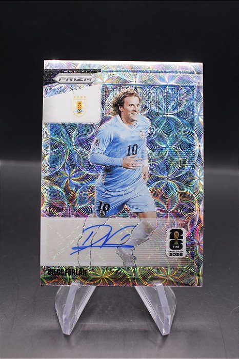 Diego Forlan - 2026 Panini Prizm World Cup National Heroes Choice Auto Uruguay