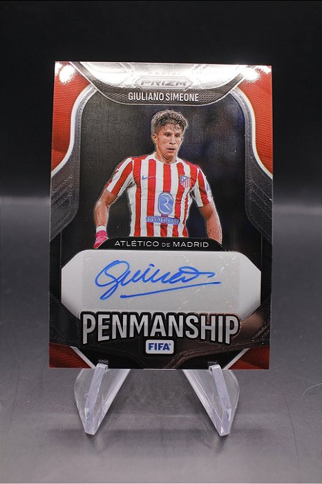 Giuliano Simeone - 2025-26 Panini Prizm FIFA Penmanship Auto Atletico de Madrid