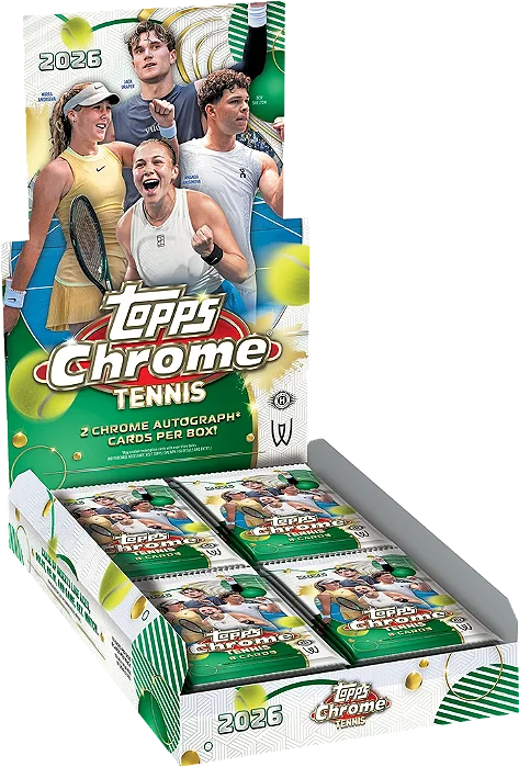 Tennis Chrome® - Topps 2026 - 2 Autógrafos garantidos Hobby Box