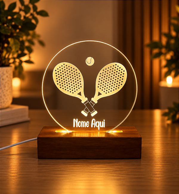 Luminária Beach Tennis- Personalize