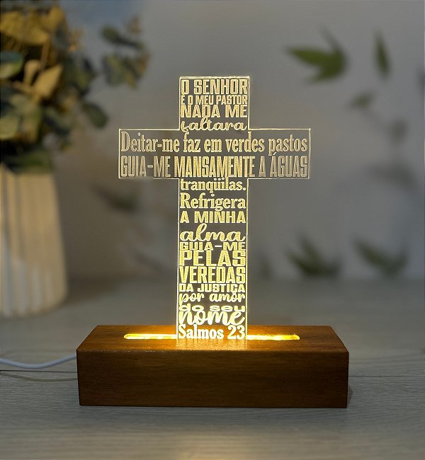 Luminária Salmos 23- Personalize