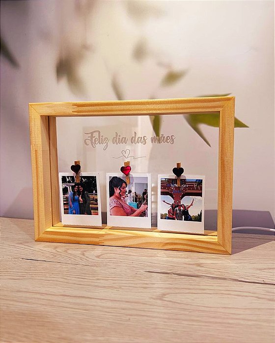 Porta-Retrato Luminária Dia das mães - Personalize