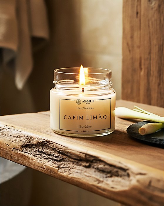 Vela Aromática - Capim Limão - 140gr