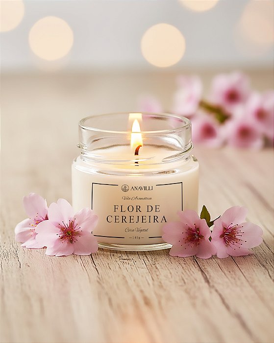 Vela Aromática - Flor de Cerejeira - 140gr
