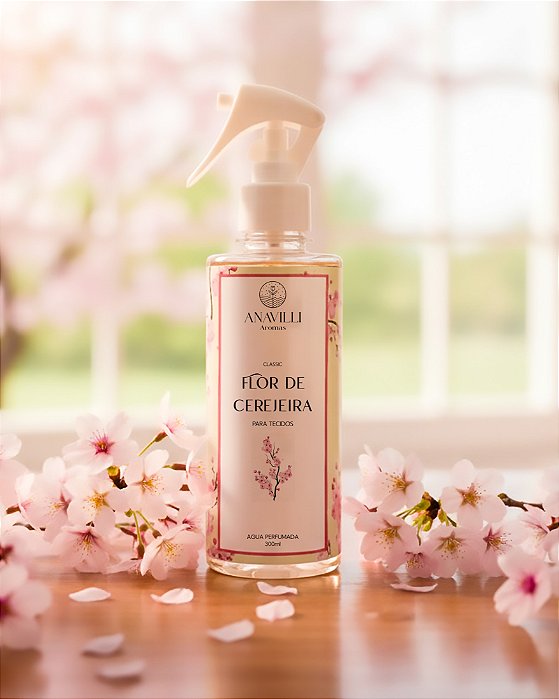 Água Perfumada para Tecidos - Flor de Cerejeira - 300ml