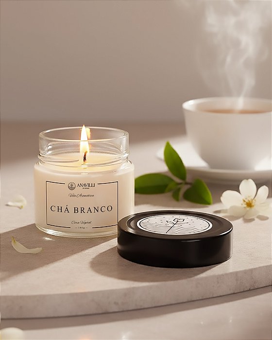 Vela Aromática - Chá Branco - 140gr