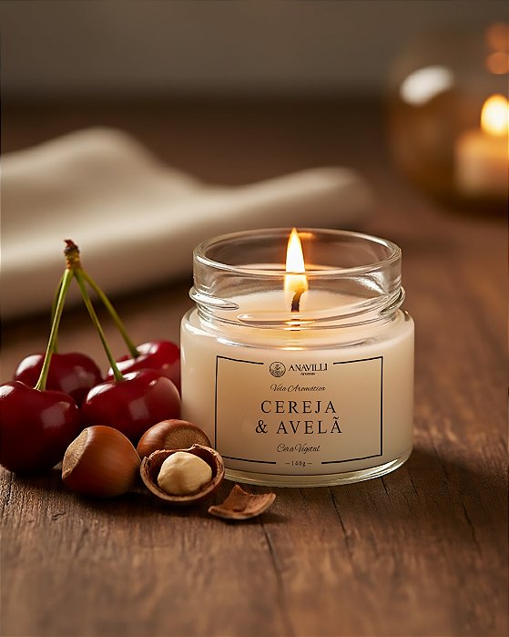 Vela Aromática - Cereja & Avelã - 140gr