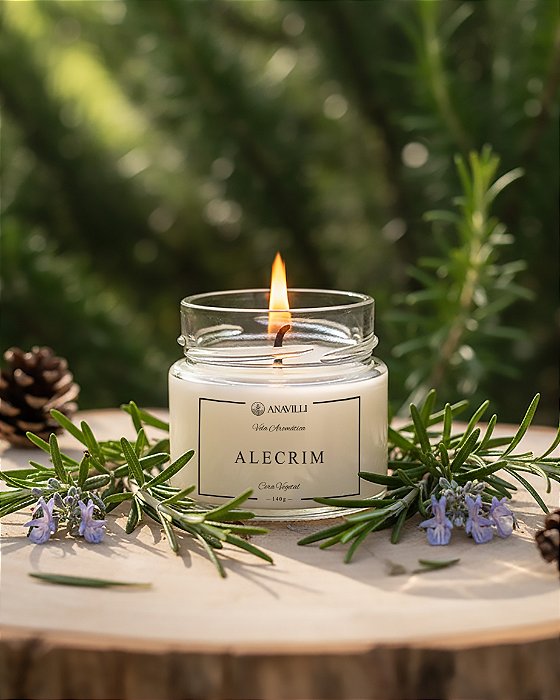 Vela Aromática - Alecrim - 140gr