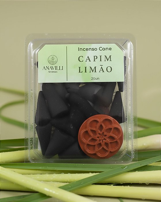Incenso Cone - Capim Limão - 20u