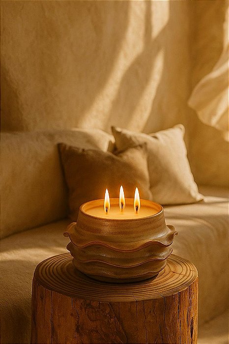 Vela em Cerâmica - Saia de Chai