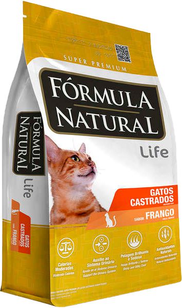 Ração Fórmula Natural LIFE para Gatos Castrados Frango 7kg - Paiol  Agropecuária