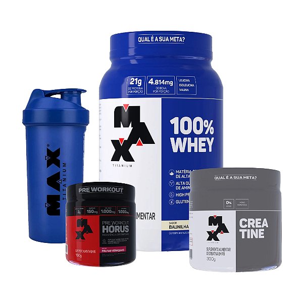 Kit Completo Max Titanium Baunilha