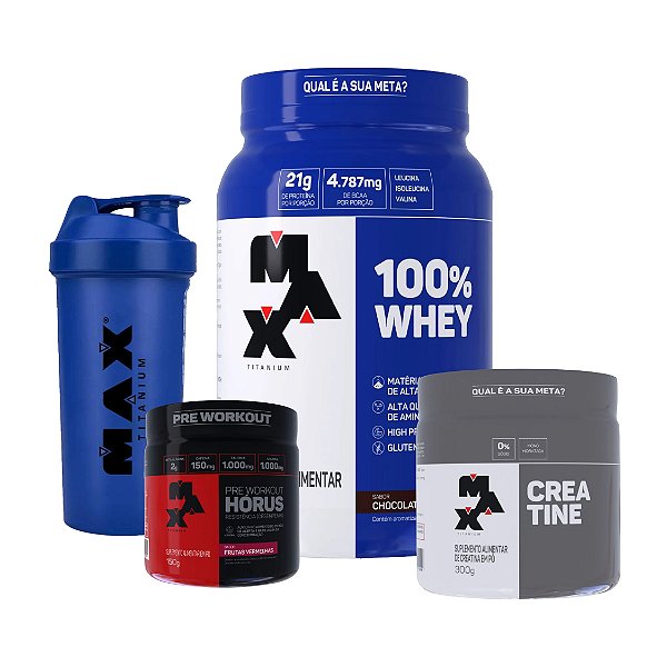 Kit Completo Max Titanium Chocolate