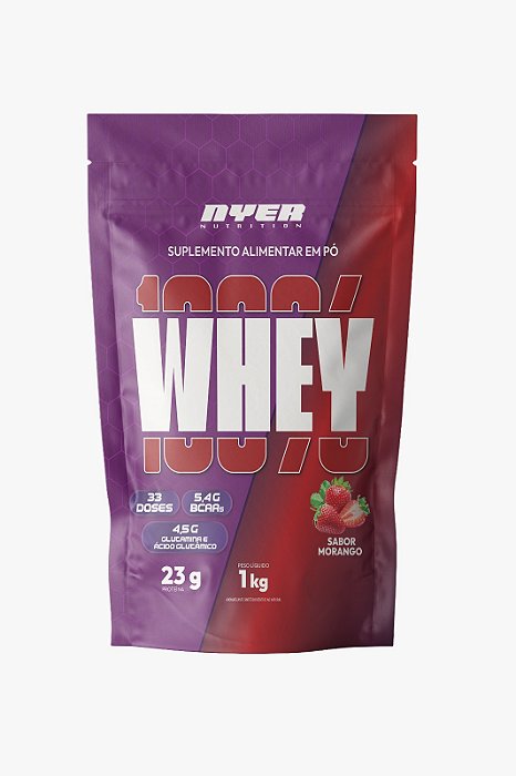 Whey Protein 100% 1KG NYER Morango