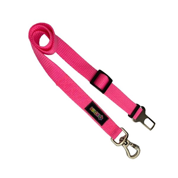 Cinto de Segurança Pet Colorido Luleko - Rosa