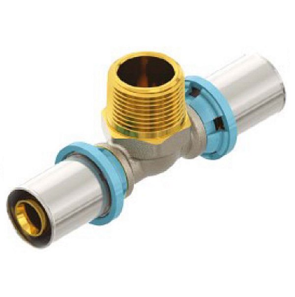 Tê Macho Água 20mm X 1/2 - LBP Prensar Multicamada Emmeti
