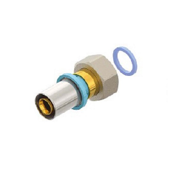 Conector Fêmea Móv.Ved. Plana Água LBP 16mmx1/2 Prens.Emmeti