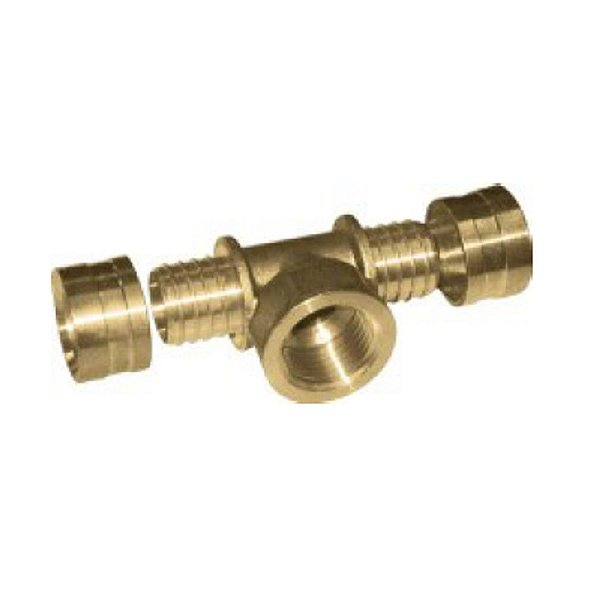 TÊ ROSCA CENTRAL FÊMEA 16X1/2" PEX EMMETI