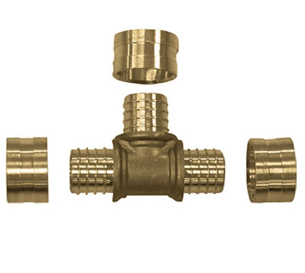TÊ REDUÇÃO CENTRAL E LATERAL 25X16X16 PEX EMMETI