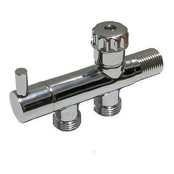 Registro Adaptador com 2 Saídas para Caixa Acoplada e Ducha