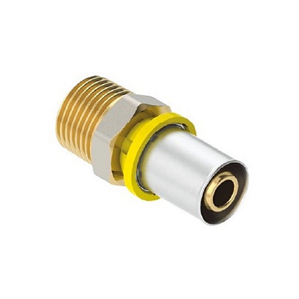 Conector Macho para Gás 32mm X 1 Prensar Emmeti