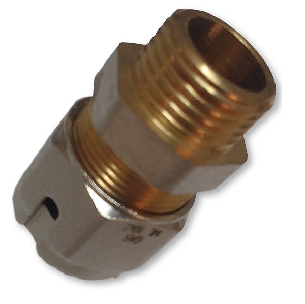 Conector Macho Gás 16 Mmx1/2 -  Roscar Emmeti