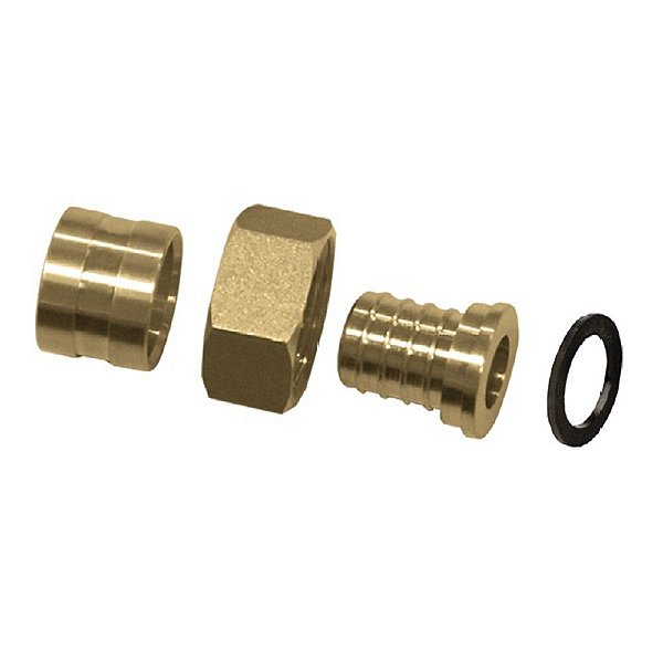 Conector Móvel Curta PEX Água 16X3/4" Kit c/ 2 - Emmeti