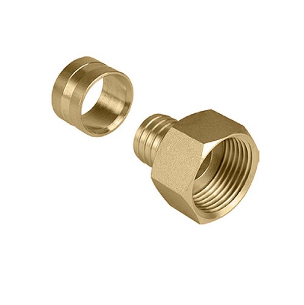 Conector Fixa Fêmea PEX Água 32X1"Kit c/ 4-Emmeti