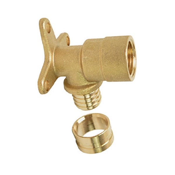 Cotovelo Base Fixa Curto Pex Água 20X1/2" Kit c/ 50-Emmeti
