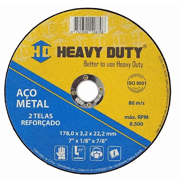 DISCO DE CORTE FASTSTEEL 178X3,2X22,2 - 50 Unidades
