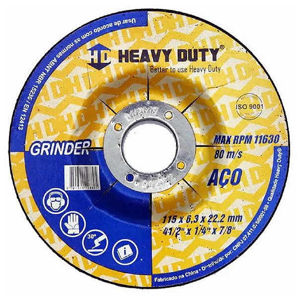 DISCO DE DESBASTE GRINDER 115X6,3X22,2 - 20 Unidades