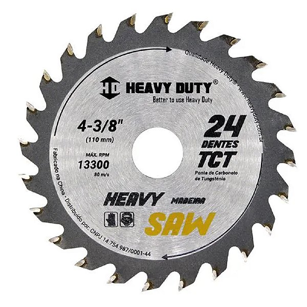 DISCO SERRA VIDEA  4.3/8 X 24 DENTES - 25 Unidades