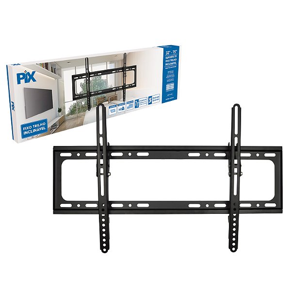 SUPORTE TV TRILHO INCLINAVEL 32 A 75 - PX-FT60