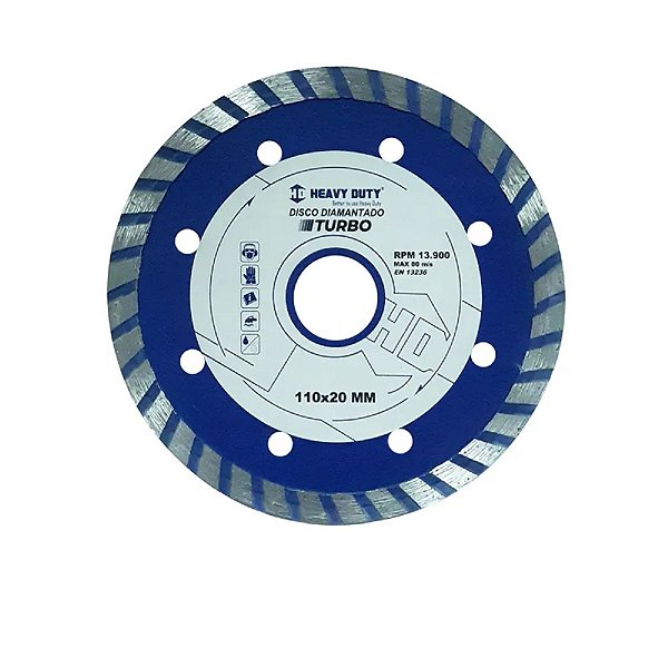 DISCO DIAMANTADO 110X20 PORCELANATO TURBO - 40 Unidades