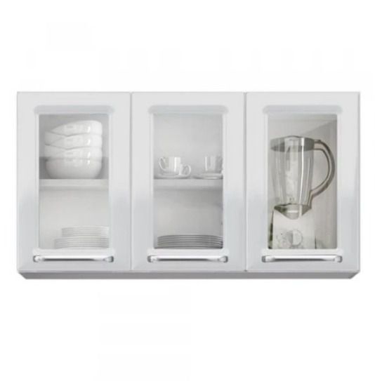 ARMARIO ITATIAIA 3P. ABRIR C/ VIDRO LUCE IPV3 105 BRANCO 1241
