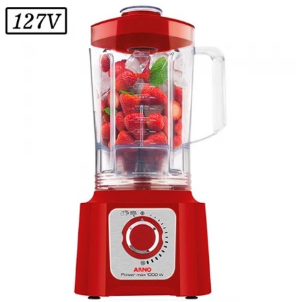 LIQUIDIFICADOR ARNO POWER MAX LN54 1000W 15 VEL 127V VERMELHO