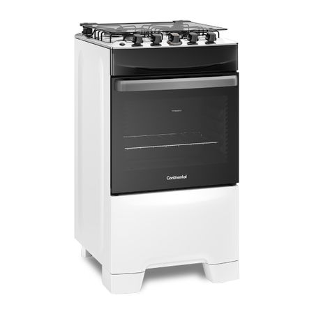 Fogão Continental 04 Bocas FC4IB - Acendimento automático, Mesa Inox, Tecnologia TopLimpaFácil