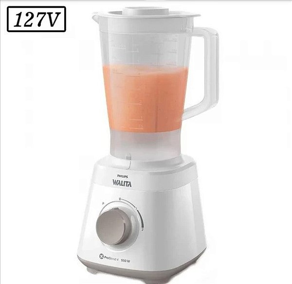 LIQUIDIFICADOR PHILIPS WALITA DAILY 550W 2 VEL 127V BRANCO