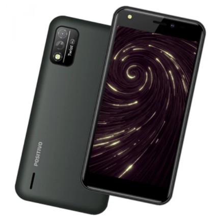 SMARTPHONE POSITIVO TWIST 4G S509 32GB OCTA-CORE 1GB RAM TELA 5'' CAM. 8MP SELFIE 5MP CINZA