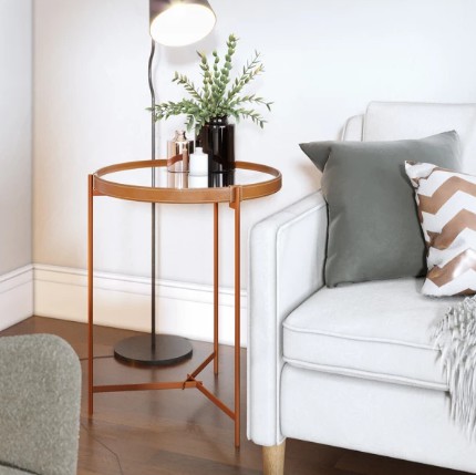 MESA LATERAL IMCAL AQUA-G ESPELHO COBRE