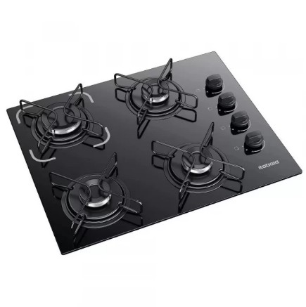 FOGAO 4B ITATIAIA COOKTOP ESSENCIAL PRETO