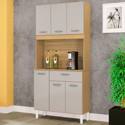 KIT 6P 1G POQUEMA CASSIA DAMASCO / OFF WHITE