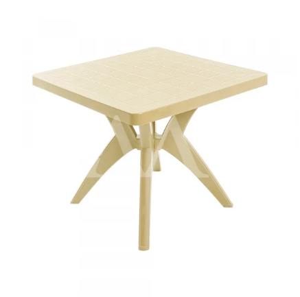 MESA FORTE PLASTICO NATURE QUADRADA BEGE NATURAL