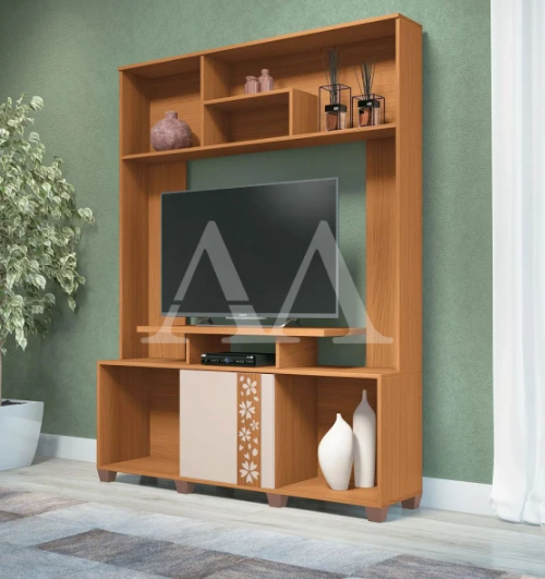 ESTANTE HB MILLA C/ APLIQUE CINAMOMO / OFF WHITE